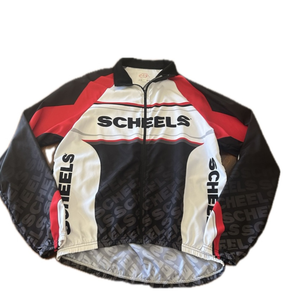 Red and Black Windbreaker Jacket